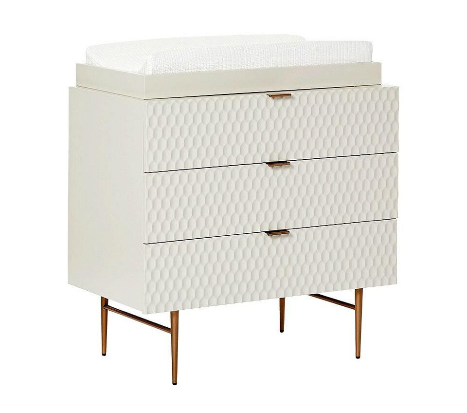 West Elm x PBK Audrey 3Drawer Changing Table Pottery Barn Kids UK